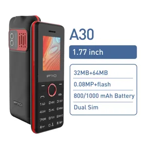 하이 퀄리티 기능 전화 A30 IPRO 잠금 해제 GSM 쿼드 밴드 휴대 전화 큰 메모리 휴대 전화 밝은 토치와 휴대 전화