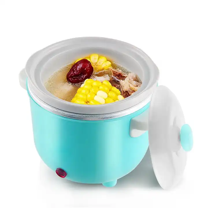 Inner Pot 0.6L Baby Feeding Food Mini Slow Cooker with Ceramic Electric  Aluminum OEM Stainless Steel Free Spare Parts 70W