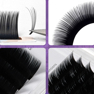 Aesphylash 0.03/0.05/0.07mm Mega Russian Faux <b>Mink</b> Semi-Handmade Crisscross Volume Camellia Auto Fan <b>Lashes</b> Eyelash Extensions - Product Image 2