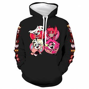 Sweat-shirt à capuche Hazbin Hotel, personnage de dessin animé, vente en gros, pour cosplay de fête, pour hommes, femmes et enfants, style anime - Product Image 2