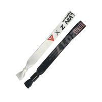Bracelet en tissu polyester personnalisé avec logo par sublimation pour festival – Vente en gros