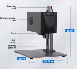 Máquina de Marcado Láser UV y de Fibra Hualong Nueva, 20W, Portátil, Mini, para Pequeñas Empresas - Product Image 2