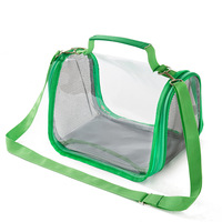 Sac de transport transparent en plastique avec fermeture éclair pour cage à oiseaux, cage à perroquets, cage à pigeons, cage à lézards