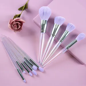 2023 wholesale Private Label Luxury Bling Diamond Brush Set Makeup High Quality Foundation Makeup Brush Set For Gift custom logo