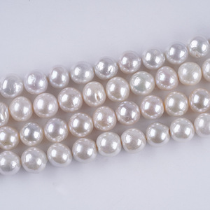 ไข่มุกน้ำจืดสีขาวธรรมชาติ เหวินฉี ขนาด 10-11 มม. รุ่น 30927 สำหรับทำสร้อยคอ DIY กึ่งสำเร็จรูป อุปกรณ์เสริมจากจูจี้ - Product Image 2