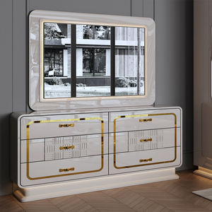 Set Completo di Camere da Letto di Lusso in Stile Turco <span class=keywords><strong>Istanbul</strong></span>, Letto Matrimoniale Moderno con Struttura in Legno, Set di Mobili per Camera da Letto di Alta Gamma - Product Image 4