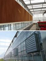 Landbouwkasconstructie multispan groenteteelt tunnel polycarbonaat kas multispan folie bloemenkas