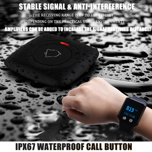 Trasmettitore Wireless vibratore cameriere orologio da polso cercapersone ristorante sistema di chiamata campana - Product Image 3
