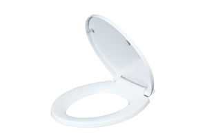 Abattant de toilettes blanc de luxe à fermeture douce avec protection antibactérienne et système d'installation DIY simple pour chaque maison - Product Image 3