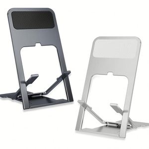 Super Slim Aluminum Adjustable Height Mobile Stand Holder Travel-Friendly Foldable Mobile Stand Holder for Office <b>Desk</b> - Product Image 5
