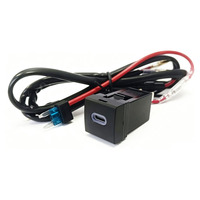 Prise de charge rapide USB Type-C PD QC3.0 modifiée pour tableau de bord de voiture, compatible avec Toyota Corolla Levin Wildlander, port de chargeur automobile