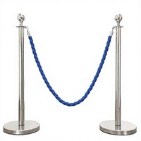 Barrières de contrôle de foule en métal Ufeiya Jamaica Market avec protection IP10, réfléchissantes de qualité ingénierie, diamètre 63 mm, résistantes à l'eau