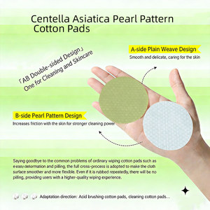 Dischetti di Cotone Y482 con Centella Asiatica e Motivo a Perle, Lenitivi, per la Cura del Viso e la Rimozione del Trucco, Personalizzabili con Logo in Rilievo - Product Image 5