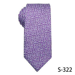 Cravates pour hommes en soie <span class=keywords><strong>lilas</strong></span>, couleur violet clair, neuves, de haute qualité, cravates de luxe pour mariage - Product Image 5