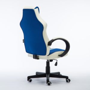 Premium <span class=keywords><strong>pelle</strong></span> sintetica traspirante blu tessuto girevole <span class=keywords><strong>poltrona</strong></span> Racing reclinabile sedia <span class=keywords><strong>da</strong></span> ufficio <span class=keywords><strong>da</strong></span> gioco - Product Image 5