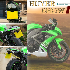 Soporte de matrícula eliminador de guardabarros trasero de motocicleta XXUN para <span class=keywords><strong>Kawasaki</strong></span> 2017 ZX10R <span class=keywords><strong>ZX</strong></span> <span class=keywords><strong>10R</strong></span> 2018 <span class=keywords><strong>2019</strong></span> 2020 - Product Image 6