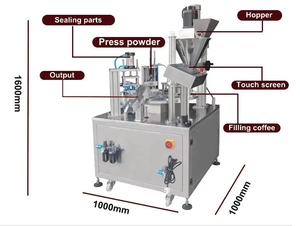 Máquina Envasadora de Café en Polvo, 5-8 Gramos por K-Cup, para Envasado de Café Molido - Product Image 4