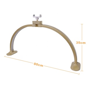 Lampe de bureau intelligente 48W LED à commande tactile 3 couleurs à intensité variable Lumière douce Arche pliable Lampes de table pour étude simple Salle de lecture AC - Product Image 6
