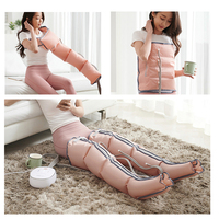 Bottes de massage des jambes à compression d'air avec récupération intégrale du corps, alimentation secteur et contrôle de la minuterie