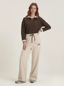 <span class=keywords><strong>Pantaloni</strong></span> Sportivi da Donna e Ragazza, Modello Dritto e Comodo, in Maglia, <span class=keywords><strong>Vita</strong></span> <span class=keywords><strong>Alta</strong></span> Elastica, Lunghezza Intera - Product Image 4