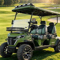 Carrito de Golf Eléctrico de 4 Plazas con Acabado Mate y Logotipo Personalizado de Marca Privada para Flota de Concesionarios