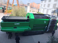 Trommel de criblage sur chenilles haute capacité UTS2255 |   Séparateur de tambour mobile robuste de 83 kW pour le recyclage des couches supérieures de terre - upsen