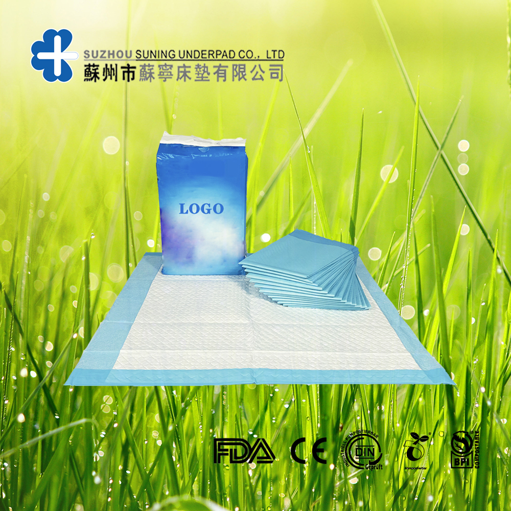 High quality wholesale adult biodegradable compostabe disposable underpads for hospital underpads medical