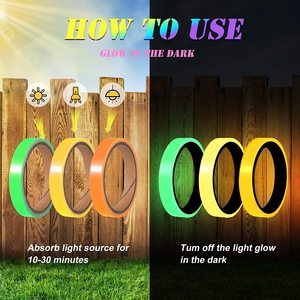 Film Luminescent Autocollant Photoluminescent Vinyle Réfléchissant qui Brille dans le Noir Ruban Lumineux - Product Image 2