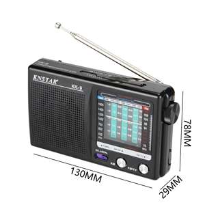 Factory Portable 9 Band AM FM SW1-SW7 Shortwave Radio Receiver Built-in <b>Speaker</b> Telescopic Antenna Home Elderly Outdoor - Product Image 6