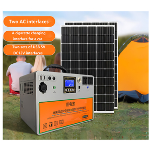 Alimentation mobile haute capacité pour conduite autonome, panneau solaire lithium-ion, source d'alimentation portable pour voiture, onde sinusoïdale pure pour extérieur - Product Image 1