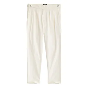 Custom Pinstripe Wholesale Classic Solid Color Formal Men's Chino Linen Gurkha Pants