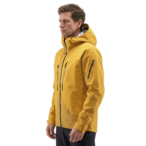 Veste de ski imperméable à capuche pour homme, jaune, synthétique, isolée, fermeture éclair, vêtements d'hiver pour l'extérieur - Product Image 5