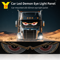 Paire de feux LED Devil Eyes pour voiture, alimentés par USB, avec 11 modes, pour berline, SUV, camion, pick-up, camping-car, pare-brise