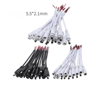 QUANWEI 5,5 x 2,1 mm DC-Stromstecker und -buchse Kabelverbinder DC-Buchsenadapter für LED-Lichtband