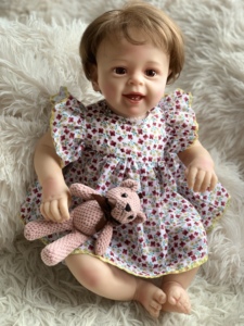 Day Reborne 3 agujeros Abs Defecto Figura Un Ym Baby Vide Función 22 pulgadas Bebidas Lunabebe Reborn Doll - Product Image 3