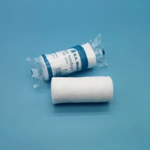 Benda di garza monouso consumabile medica taglia taglia benda di garza bianca rotolo benda di garza