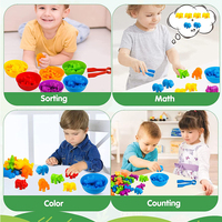 Jouet mathématique pour enfants YS, préscolaire, Montessori, éducatif précoce, sensoriel, apprentissage pour tout-petits, comptage, tri, jeu d'association