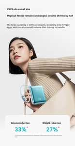 Banco de Energía Ultra Delgado de 10000 mAh con Carga Súper Rápida PD20w, Cable Tipo-C, Carga Bidireccional, Pantalla Digital, Soporte <span class=keywords><strong>y</strong></span> Portátil - Product Image 4