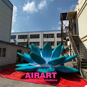 Decorazione <span class=keywords><strong>a</strong></span> Tema Outdoor: Fiori di Loto Gonfiabili Blu Modello di Fiore di Loto Gonfiabile Personalizzato per Esposizione - Product Image 4