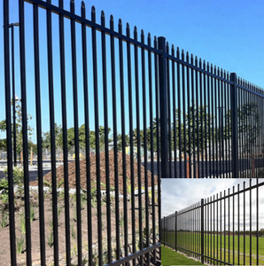 Bảng điều khiển hàng rào thép mạ kẽm thanh lịch với sơn bột màu đen thanh lịch hàng rào lưới mắt cáo & Cổng - Product Image 4