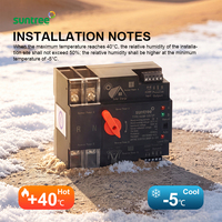 Commutateur de transfert automatique AC400V ATS 100A, commutateur de transfert automatique pour énergie solaire 50/60Hz
