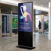 Piso de pie interior LCD Digital Signage Player Kiosco CMS Software Vertical Publicidad Vallas publicitarias para Centro Comercial