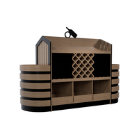 Casier à vin commercial avec structure robuste, utilisation polyvalente. Idéal pour les supermarchés et les magasins de proximité.