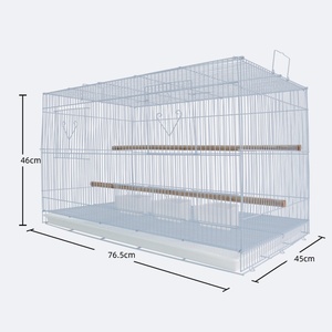 Audace gabbia per uccelli in metallo a doppia coppia piccola gabbia per piccioni di medie dimensioni con chiusura a bottone in zinco elettrolitico - Product Image 2