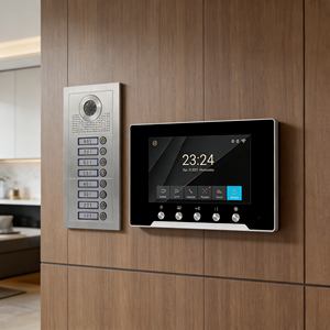 Vidéophone <span class=keywords><strong>4</strong></span> <span class=keywords><strong>fils</strong></span> 7 pouces avec connexion multi-appareils et garantie de tranquillité d'esprit pour parcs industriels - Product Image 1