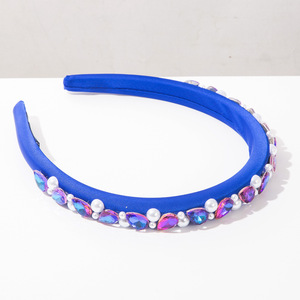 New Multicolor Pearl Rhinestone Headband <strong>Alice</strong> <strong>Band</strong> Jeweled <strong>Hair</strong> Hoop Embellished <strong>Hair</strong> <strong>Band</strong> for Women Party Wedding - Product Image 5