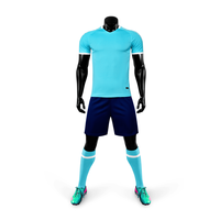 Ensemble de maillots de football/soccer pour garçons avec logo personnalisé, échantillon rapide en 7 jours, 100% polyester, antibactérien, respirant, toutes saisons
