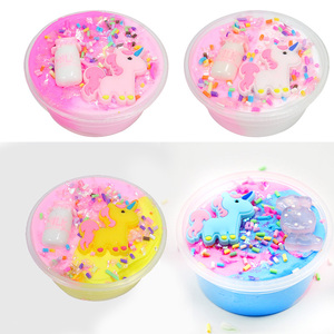 Kit de slime coloré en argile PVA, slime beurre, slime pailleté licorne pour enfants - Product Image 2