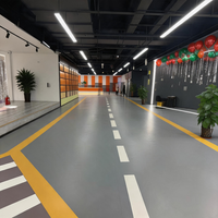 Revêtement de sol synthétique intérieur haute densité Runsure, installation rapide pour zone d'activités de bureau, substrat de sol en bois, vente chaude au Vietnam