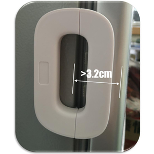 Verrou de sécurité pour réfrigérateur domestique, protection anti-pincement des mains, boucles dédiées pour portes de réfrigérateurs, sécurité enfant - Product Image 5